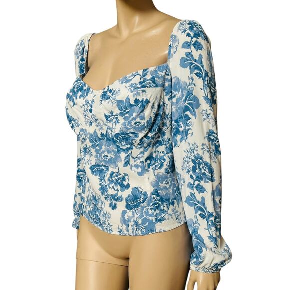 Reformation Reign Top Olympia Size 14 Made in USA Viscose/Rayon Blend - Picture 3 of 7